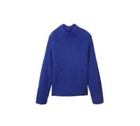 Tom Tailor - Strickpullover mit recyceltem Polyester crest blue melange - Gr. - XXL