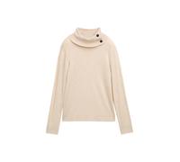 Tom Tailor Damen Rollkragenpullover mit Knöpfen, 13523 - Cargo Beige Melange, XXL
