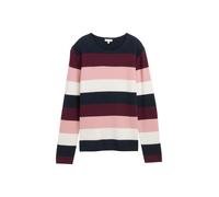 Tom Tailor - Strickpullover mit Rundhalsausschnitt big rose knit stripe - Gr. - S