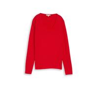 Tom Tailor Regular Fit Pullover aus Baumwoll-Mix in Rot, Größe L