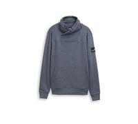 Tom Tailor - Snood Sweatshirt in Melange-Optik navy grindle structure - Gr. - XXL