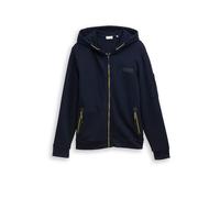 Tom Tailor Herren Hoodie-Sweatjacke 1048623 Sky Captain Blue mit Reißverschlusstaschen XL