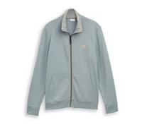 Tom Tailor Sweatjacke mit Stehkragen - Herren - Gr. L - grau