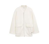 Tom Tailor - Sweatjacke aus Scuba whisper white - Gr. - S