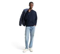 Tom Tailor Denim Regular Fit Sweatshirt aus Baumwoll-Mix in Dunkelblau, Größe XL