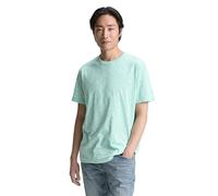 TOM TAILOR Sweatshirt mit Logo-Badge, Lime Cream Green, XS