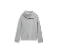 Tom Tailor - Sweatshirt mit Rollkragen medium silver grey melange - Gr. - M