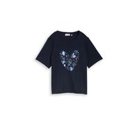 Tom Tailor T-Shirt Sky Captain Blue – reine Baumwolle, Relaxed Fit – Größe M