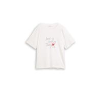 Tom Tailor - T-Shirt aus Baumwolle whisper white - Gr. - XXXL