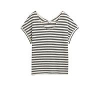 TOM TAILOR Damen 1046411 T-Shirt, 37997-Offwhite Navy Structure, L