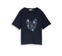 Tom Tailor - T-Shirt aus Baumwolle sky captain blue - Gr. - XXL