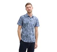 Tom Tailor Regular Fit Poloshirt aus Baumwoll-Elasthan-Mix in Rauchblau, Größe L