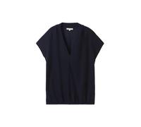 Tom Tailor - T-Shirt mit Lochmuster sky captain blue - Gr. - S