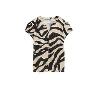 Tom Tailor - T-Shirt mit Muster abstract beige zebra - Gr. - XXL