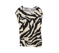 TOM TAILOR - T-Shirt mit Rundhalsausschnitt abstract beige zebra M