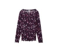 Tom Tailor - T-Shirt mit U-Boot-Ausschnitt lila/pink - Gr. - L