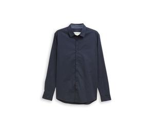 Tom Tailor - Tailliertes bedrucktes Hemd blau - Gr. - XXXL