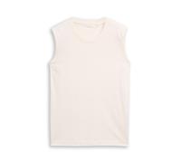 Tom Tailor - Tanktop mit Logo-Stickerei gardenia white - Gr. - XL