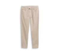 Tom Tailor Damen Cordhose Tapered Relaxed soft taupe-grau Gr. 46/28