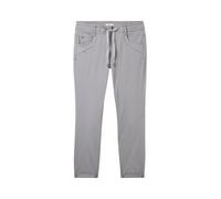 TOM TAILOR Damen Tapered Relaxed Hosemit Kordelzug , Explicit Grey, 36/28