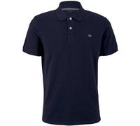 Tom Tailor Herren Poloshirt Basic Piqué 10668 mit Kontrast Sky Captain Blue Größe S