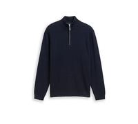 TOM TAILOR Troyer Pullover blau | L