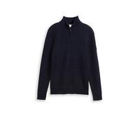 TOM TAILOR Troyer Pullover blau | M