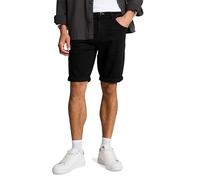 Tom Tailor Regular Fit Jeans Bermudas aus Baumwoll-Mix in Black, Größe 33