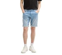 TOM TAILOR TTJOSH Regular Slim Jeans Shorts, Light Stone Blue Denim, 38