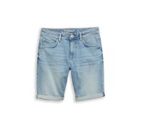 Jeansshorts TOM TAILOR, Damen, Gr. 33, N-Gr, light stone blau denim, Denim/Jeans, Obermaterial: 98% Baumwolle, 2% Elasthan, unifarben, slim fit kurz, Jeans Jeansshorts, im Five-Pocket Style (92225104-