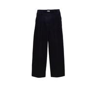 Tom Tailor Wide Leg Marlenehose aus Baumwoll-Mix in Dunkelblau, Größe 44/32