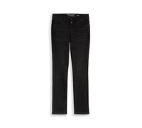 Straight-Jeans TOM TAILOR "LIVA Straight", Damen, Gr. 29, Länge 30, schwarz (schwarz schwarz denim), Denim/Jeans, Obermaterial: 92% Baumwolle, 6% Polyester, 2% Elasthan. Futter: 65% Baumwolle, 35% Pol