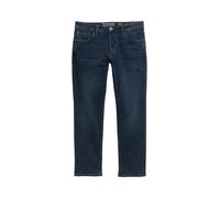 Tom Tailor Herrenjeans MARVIN STRAIGHT Superstretch Dark Stone Blue Black Denim W 34 L 36
