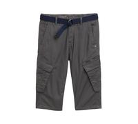 Tom Tailor - TTMAX Overknee Cargo Shorts mit Gürtel grey mesh print - Gr. - 34