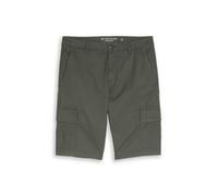 Tom Tailor - TTSLIM Cargo Shorts khaki mini geometric print - Gr. - 36