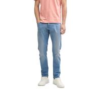 TOM TAILOR TTTapered Jeans, Used Mid Stone Blue Denim, 33/32