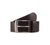 Tom Tailor - TTTONY Ledergürtel mit eckiger Dornschließe brown uni - Gr. - 85