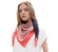 TOM TAILOR DENIM - Quadratisches Tuch mit Streifenmuster stripe patchwork ONESIZE