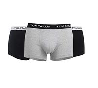 Tom Tailor Underwear Herren Hip Pants 3er Pack 70162-6061 Retroshorts, Grau (Anthra-Melange-Black 9300), Large (Herstellergröße: L/6)