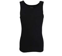 TOM TAILOR Herren Tank-Top, Baumwolle, Doppelripp, schwarz, Uni, 2er Pack XL