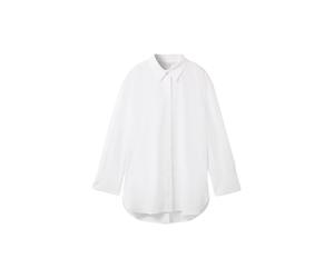 Tom Tailor - Unifarbene Bluse mit TENCEL(TM) Lyocell white - Gr. - 38