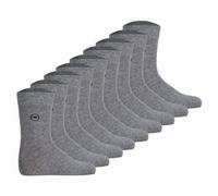 TOM TAILOR Unisex Kinder Socken, 9er Pack - Strümpfe, Baumwolle, Logo, einfarbig Grau 31-34
