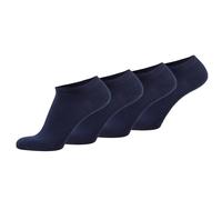 TOM TAILOR Unisex Socken, 4er Pack - Basic, Sneakersocken, einfarbig 35-38 Blau