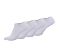 TOM TAILOR Unisex Socken, 4er Pack - Basic, Sneakersocken, einfarbig 35-38 Weiß