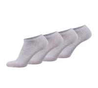 Sneakersocken TOM TAILOR "Socken 4er Pack", Damen, Gr. 39-42, grau (hellgrau), Obermaterial: 77% Baumwolle CO. 20% Polyamid PA. 3% Elasthan EL., Socken Sneakersocken (60026359-39) hellgrau