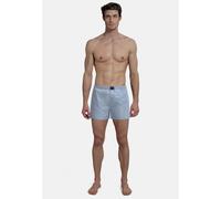TOM TAILOR Web-Shorts 2er Pack blau-hell-Streifen - M