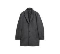 Tom Tailor - Wollmantel mit Reverskragen dark grey black herringbone - Gr. - XL
