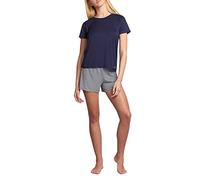TOM TAILOR - Maritimes Pyjama-Set mit Shorts blue ring 40