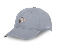 Tom und Jerry Cap für Damen und Herren, verstellbare und authentische Dad Cap, Grau, Größe TU, grau, Einheitsgröße