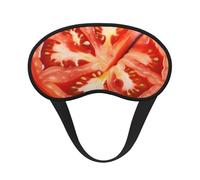 Tomatenscheiben-Schlafmaske für Damen und Herren, weiche und bequeme Schlafmaske, Verdunkelung, Augenabdeckung für Reisen, Yoga, Nickerchen, Schichtarbeit